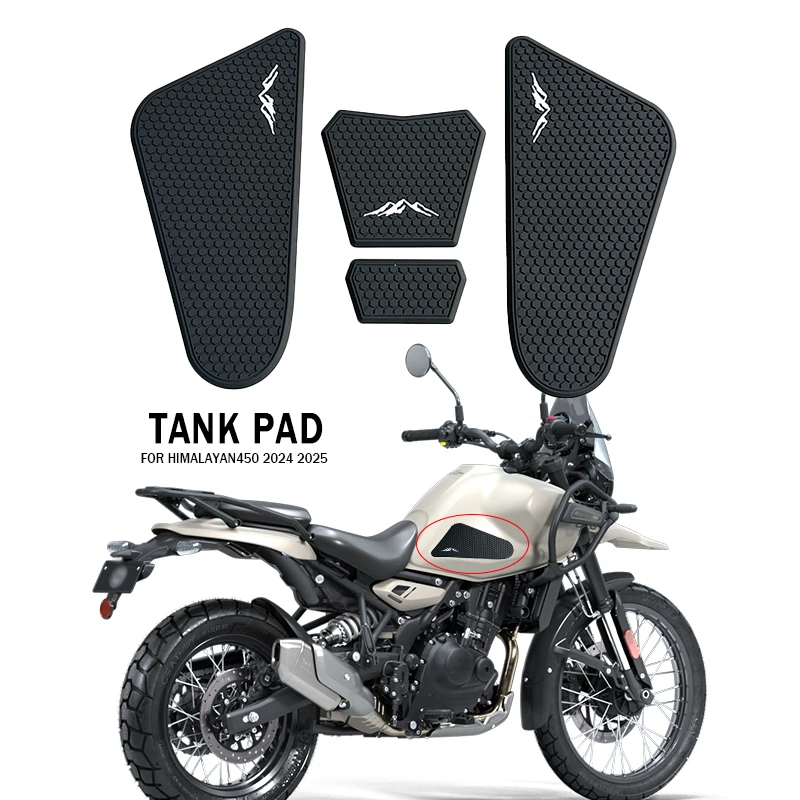 Für Himalaya 450 HIMALAYAN 450 Motorrad Kraftstofftank Schutz Aufkleber Aufkleber Kraftstofftank Kniepolster Kraftstofftankpolster HIMALAYAN 452 Image