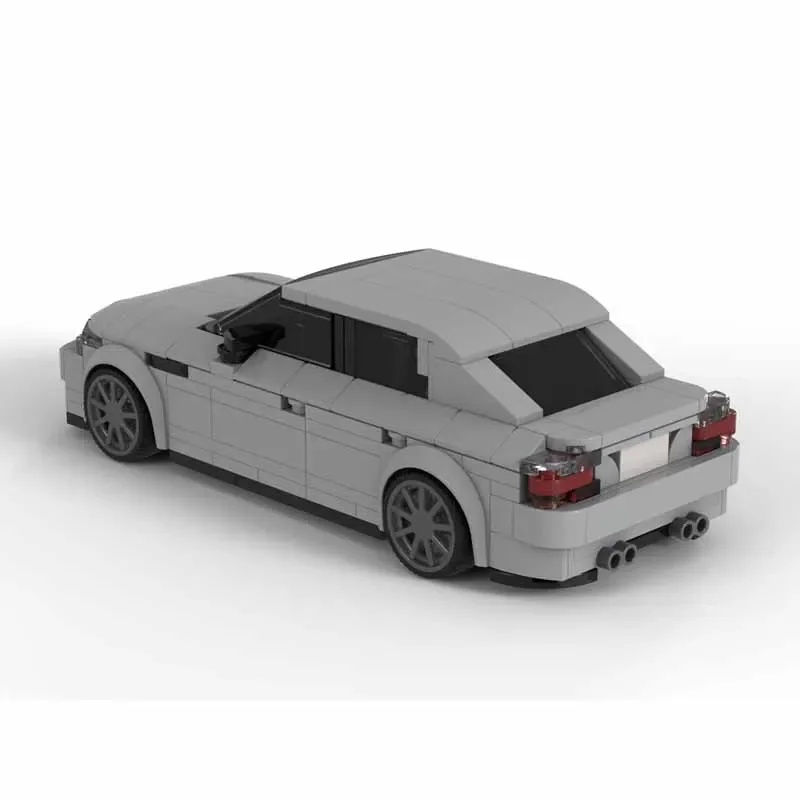 MOC-221631 M5 E60 Racing Bausteine 8 karierte Auto-Nähmodelle 382 Teile Kindergeburtstagsgeschenk Weihnachtsspielzeug Geschenk Image