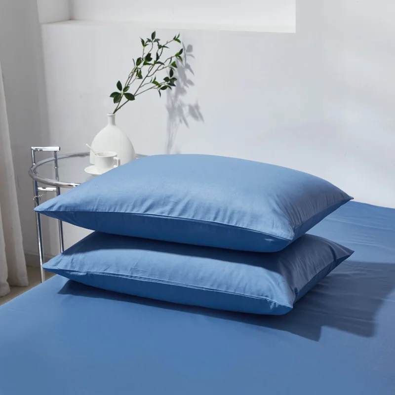 Hochwertiger Baumwoll-Kissenbezug, Schlafkissenbezug, hautfreundlich, atmungsaktiv, gekämmte Baumwolle, Taschenkissenbezug 40 x 60, 50 x 70 cm Image