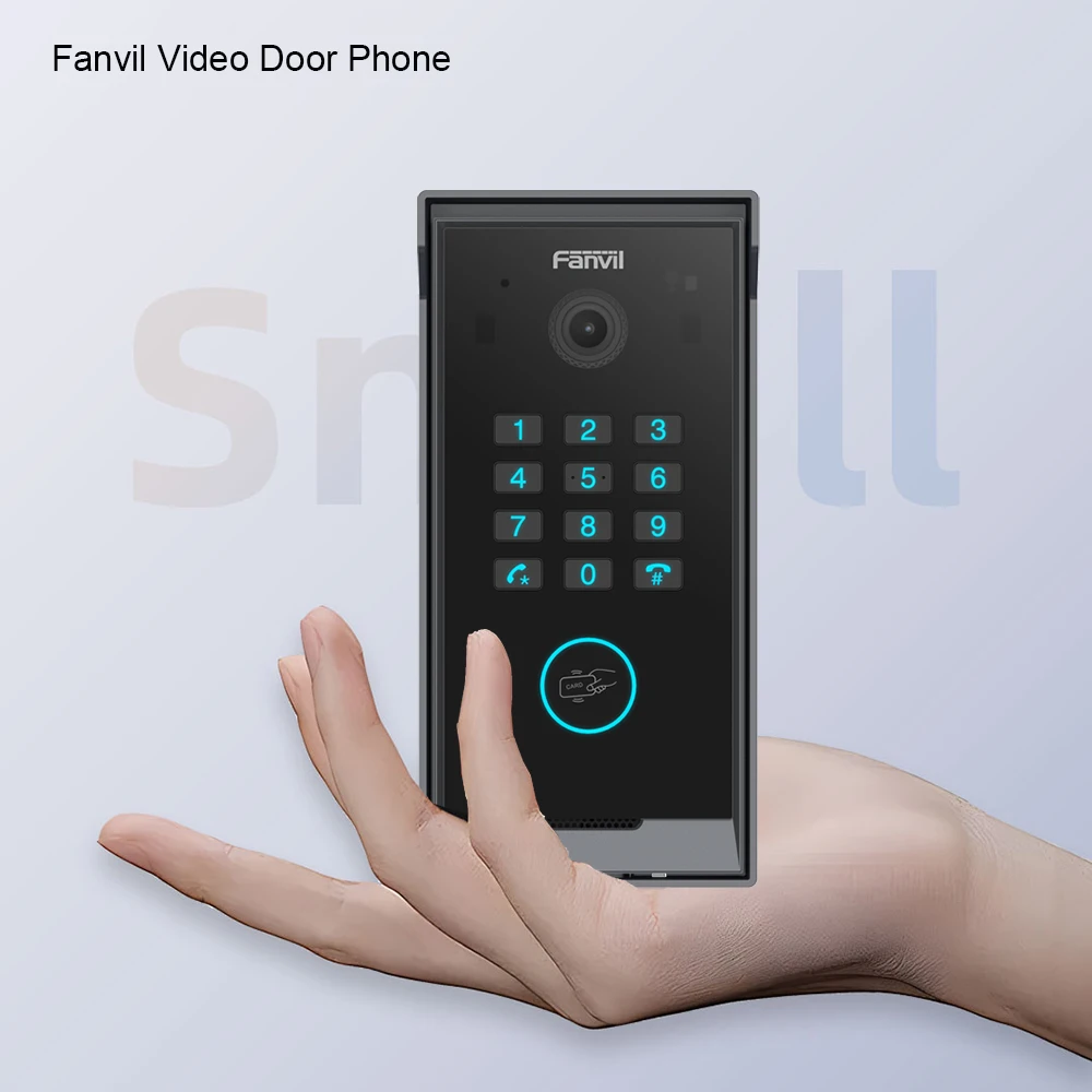 Fanvil SIP HD-Video-Gegensprechanlage mit Ziffernblock, wasserdichte Outdoor-/Indoor-Türsprechanlage, unterstützt Nachtsicht und Fernzugriff Image