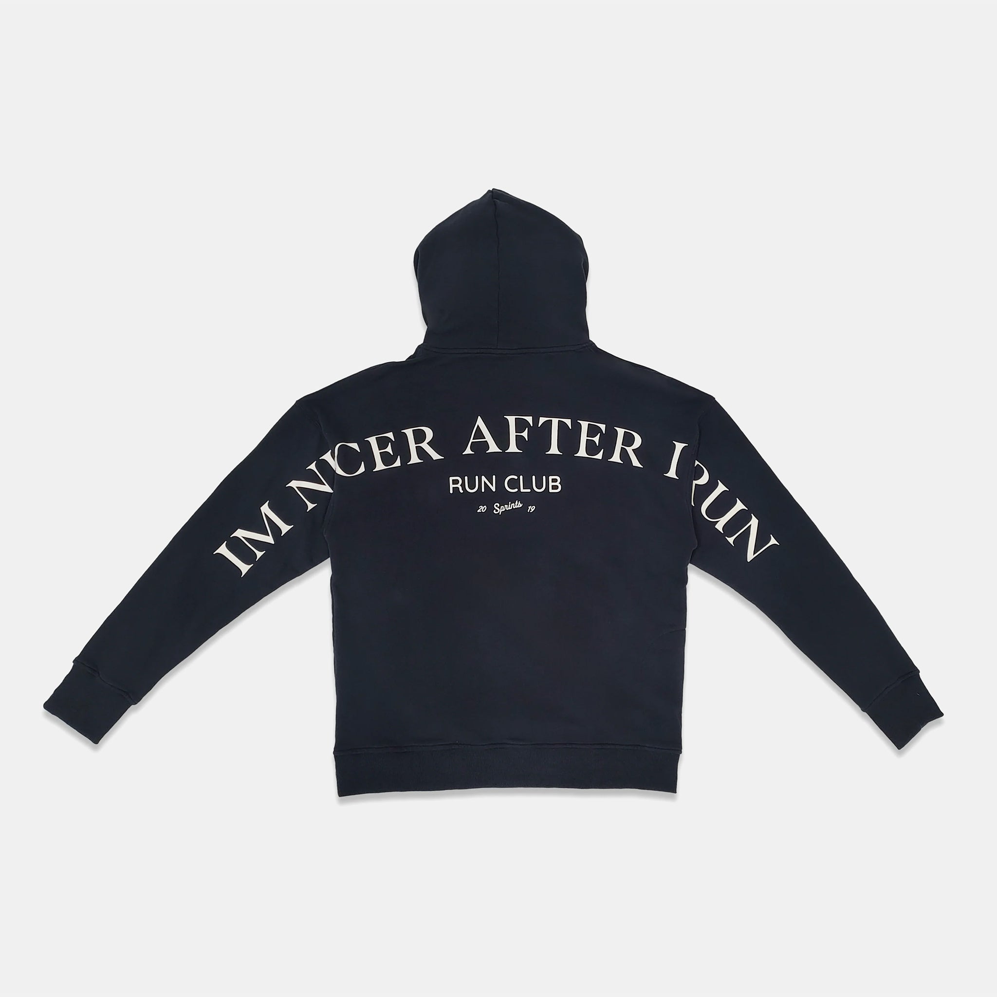 Sprints Run Club Hoodie Unisex Running Apparel I'm Nicer After I Run