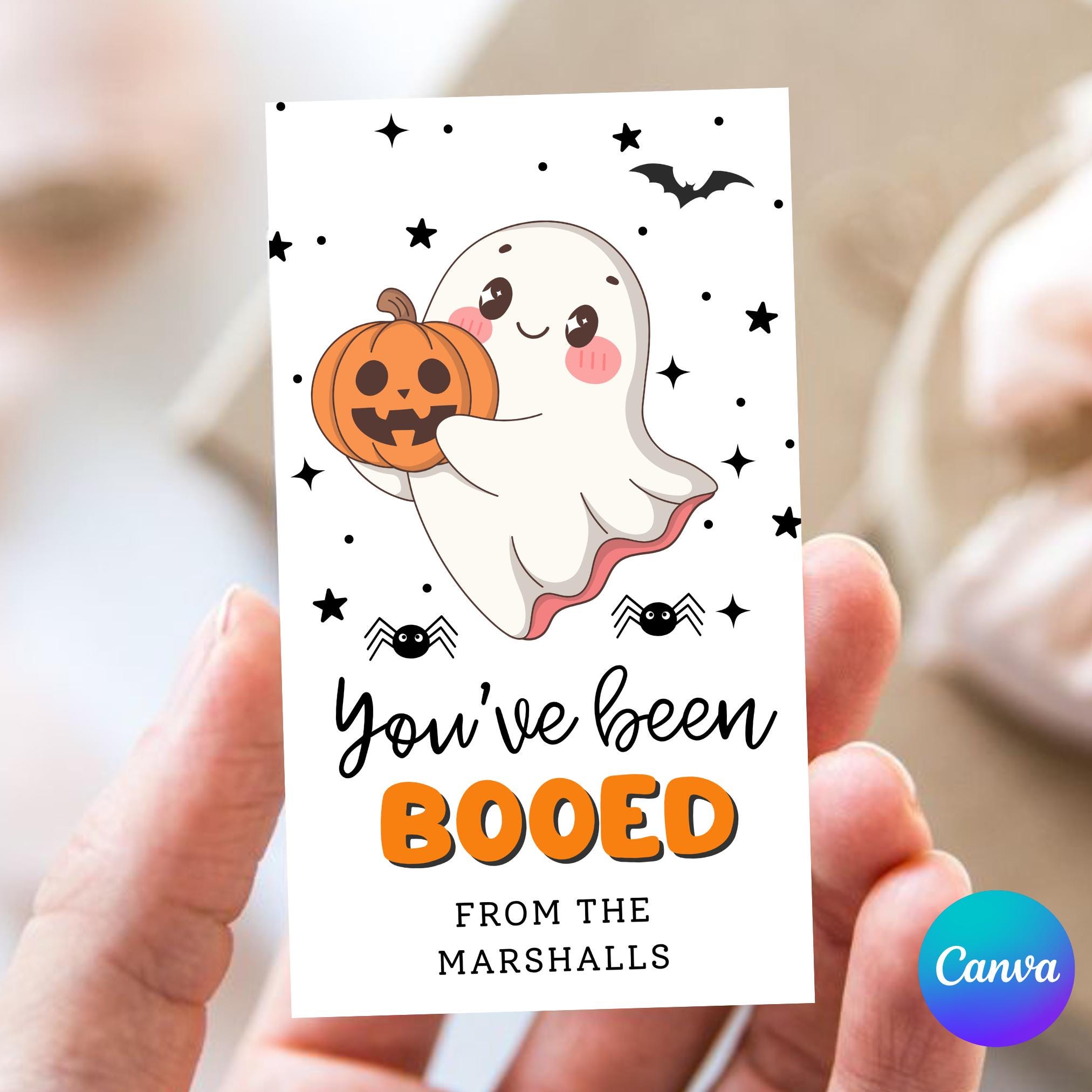 "Etichetta regalo di Halloween \"Sei stato fischiato\", etichetta regalo di Halloween \"Fischiato\", etichetta di Halloween \"Vicino\" download immediato o m"