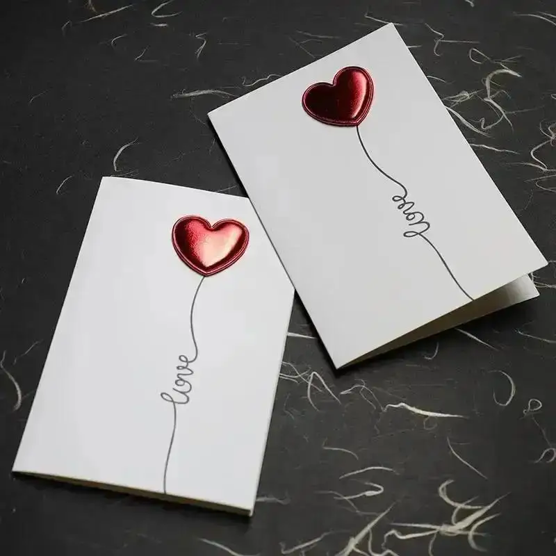 Karten Valentinstag Geschenk Liebe Postkarte Hochzeitseinladung Grußkarten Jahrestag für Sie Valentinstag Karte Partyzubehör Image