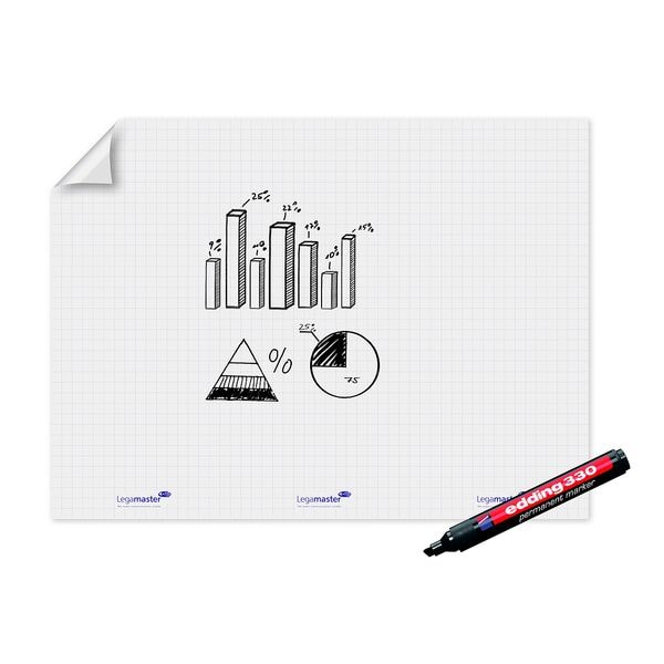 Legamaster Flipchart-Folie »Magic-Chart Flipchart« 90 x 120 cm 15 Blatt, 90x120 cm Image