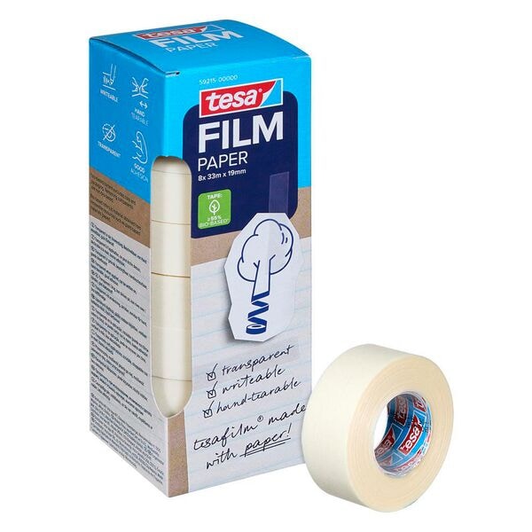tesa Klebefilm »Paper« 19mm/33m 8 Rollen, 1.9 cm Image