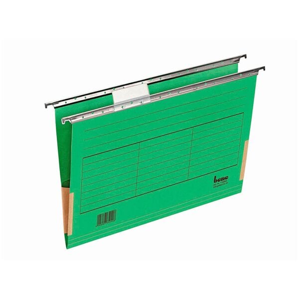 bene Hängetasche A4 Intensivfarbkarton 5 Stück grün, 34.5x24 cm Image