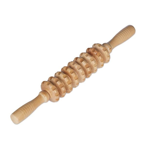 relaxdays Massage Roller Holz Image