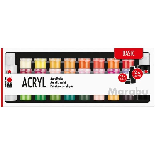 Marabu Acrylfarben »Basic« 34 Stück Image