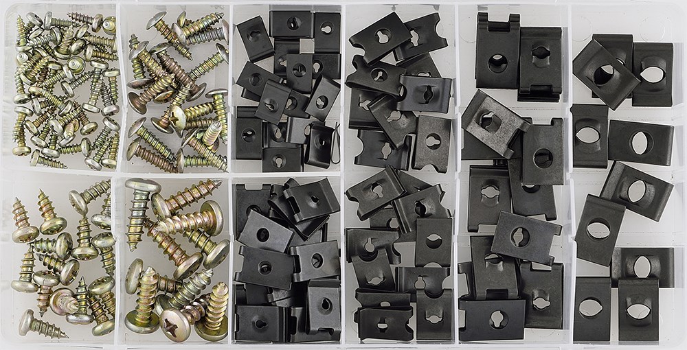 SONIC EQUIPMENT Karosserie-Schrauben- und Blechmuttern-Sortiment 170-tlg. Sortiment, Schrauben 4822315 Image