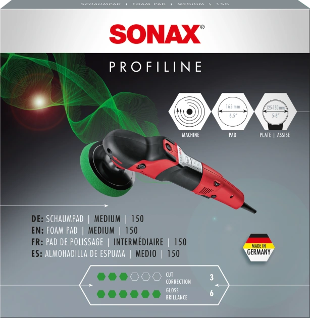 SONAX SchaumPad medium 150 Stützteller, Poliermaschine 1x 04985410 Image
