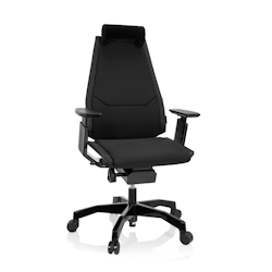 Bürostuhl / Drehstuhl GENIDIA BLACK Stoff schwarz hjh OFFICE Image