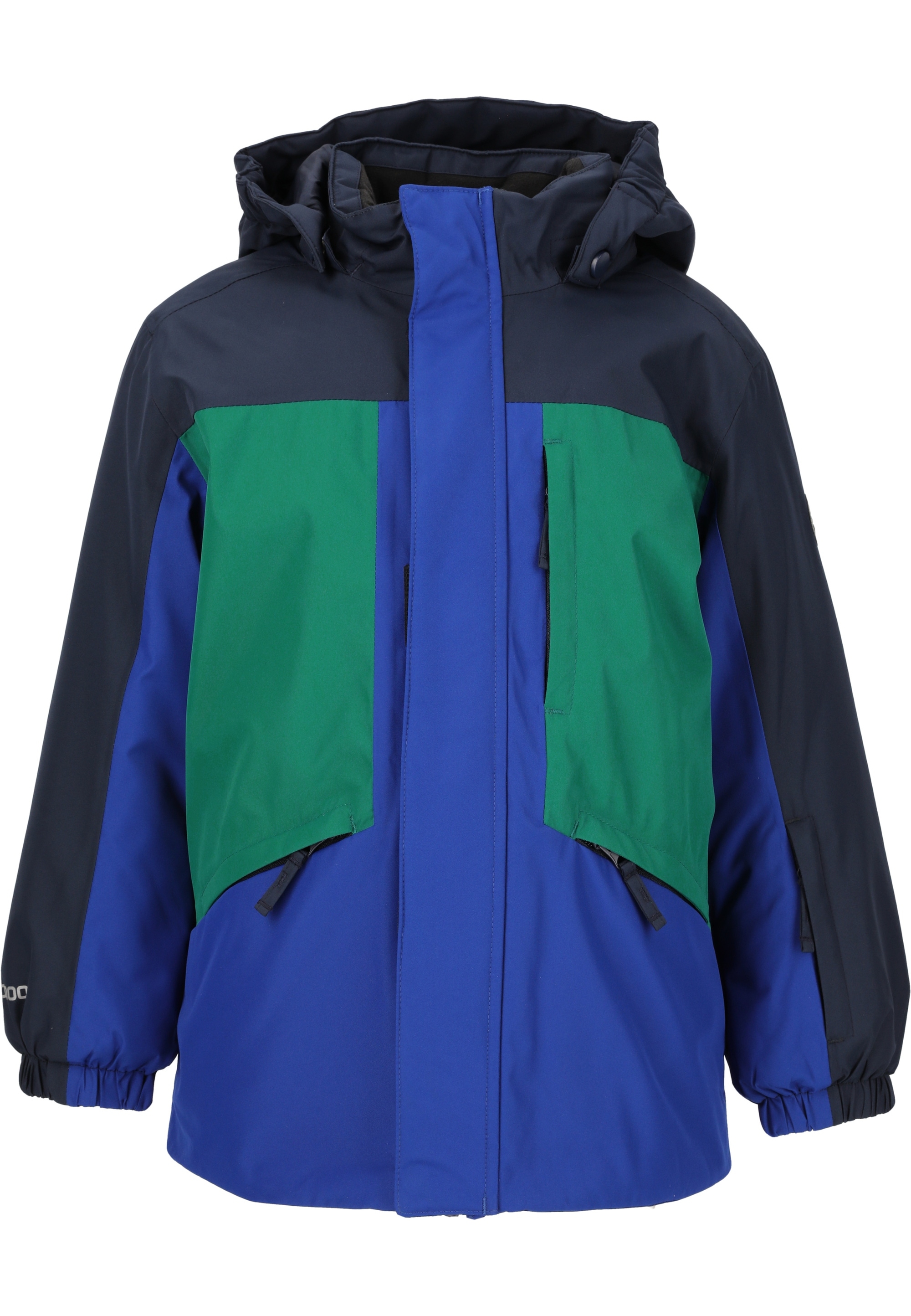 Skijacke ZIGZAG "Arctic", Herren, Gr. 98, blau, grün, 100% Polyester, mehrfarbig, normal, ohne Ausschnitt, Jacken, mit wind- und wasserabweisendem Bionic-Finish Image