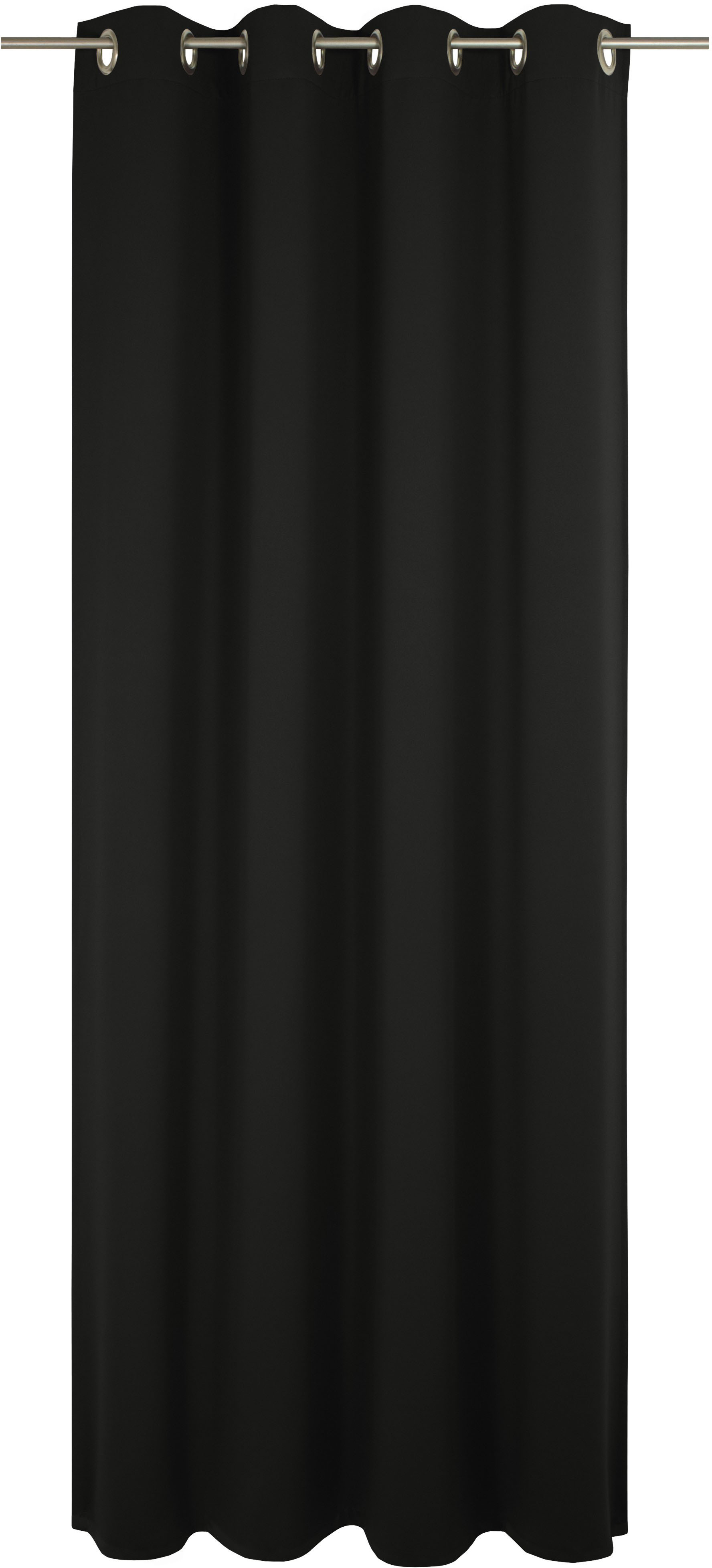 Vorhang WIRTH "Newbury", schwarz, B:130cm H:245cm, Baumwolle, Polyester, Gardinen, nach Maß Image