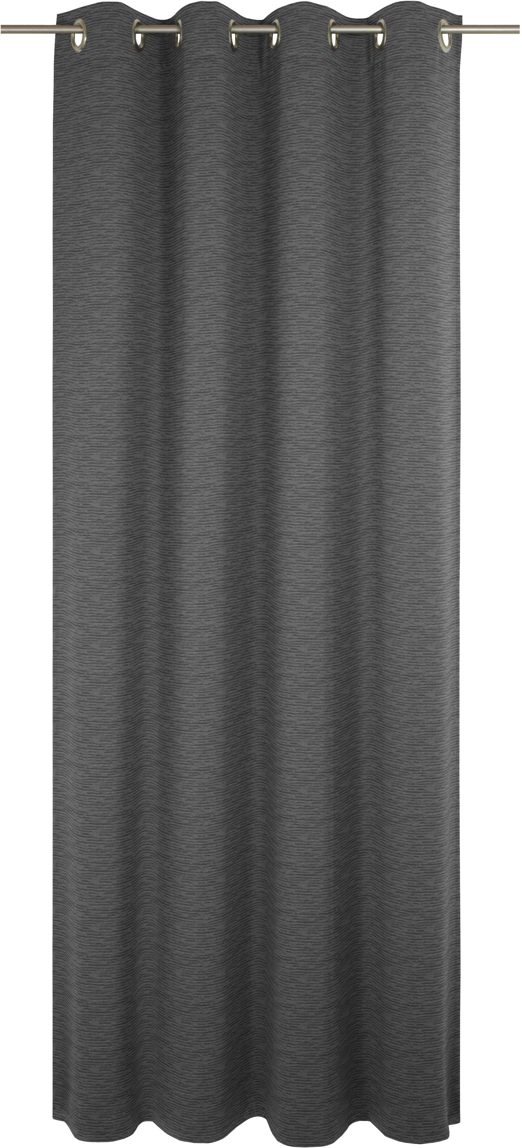 Vorhang WIRTH "Trondheim B", grau, B:132cm H:255cm, Polyacryl, Gardinen, nach Maß Image