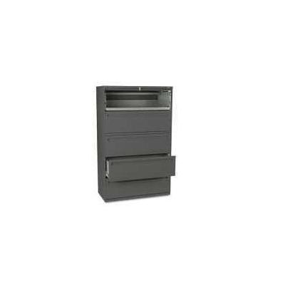 HON 700 Series 5-Drawer Lateral File with Roll-Out & Posting Shelves,