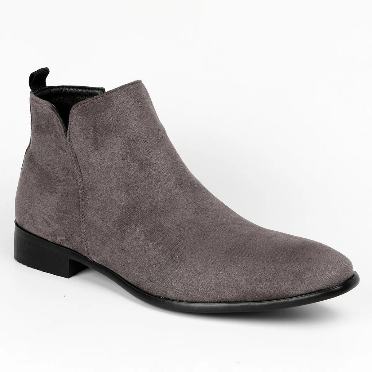 Stivaletti da uomo tacco alto in vera pelle da uomo 2025 moda punta a punta abito da sposa scarpe maschili cerniera laterale stivali basic da uomo