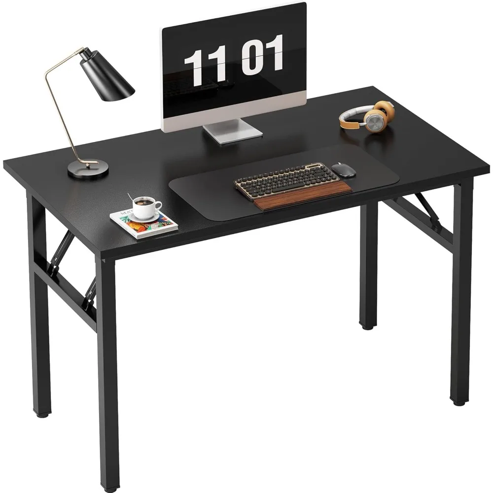 Tavolo pieghevole, scrivania per computer, tavolino pieghevole, tavolino da ufficio piccolo, tavolo da ufficio in legno per ufficio, soggiorno