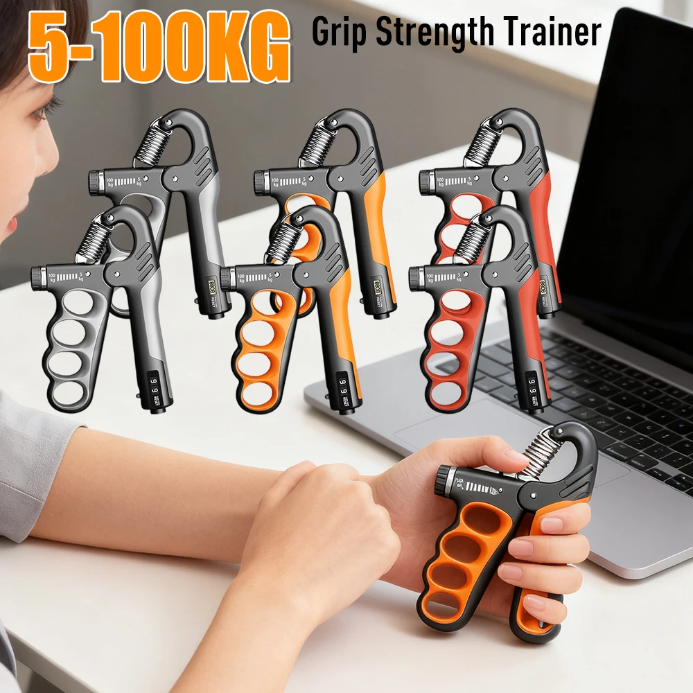 5-100 KG Grip Strength Trainer Stress Relief Hand Greifer Fitness Hand Exerciser Grip Strengthener Frühling Finger Pinch Expander Image