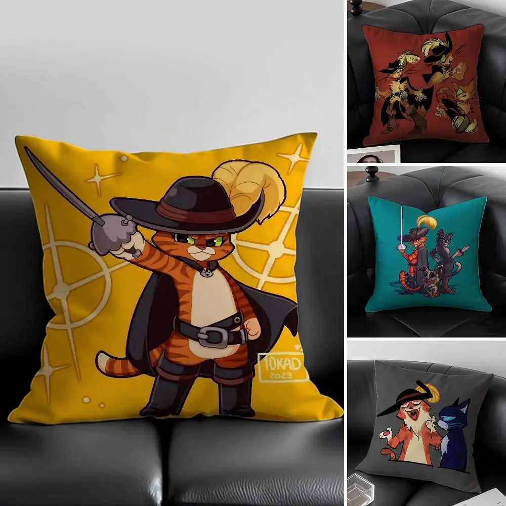 P-Puss in B-Boots Kissenbezug Anti-Dustmite Schlafsofa mit unsichtbarem Reißverschluss Image