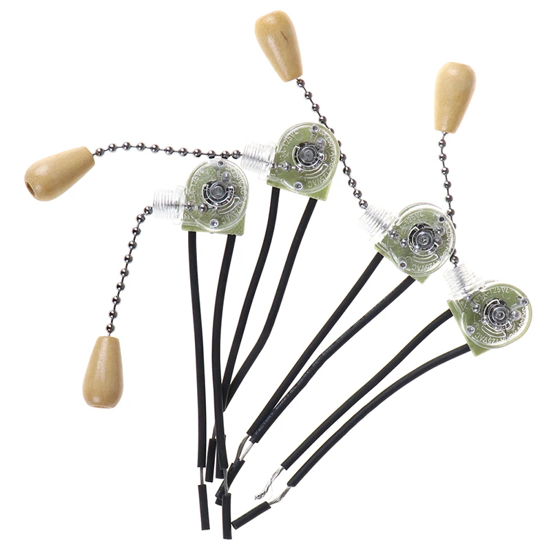 4 Stück Wandleuchte Zugschalter Home Deckenventilator Lampe Universal Pull Chain Schalter