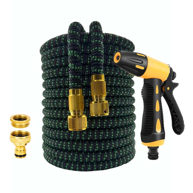 Garten Schlauch Dehnbare Flexible Wasser rohr Hochdruck Auto Waschen Schlauch Garten Bewässerung Schlauch Bewässerung Werkzeug Sauber Wasser Pistole Image