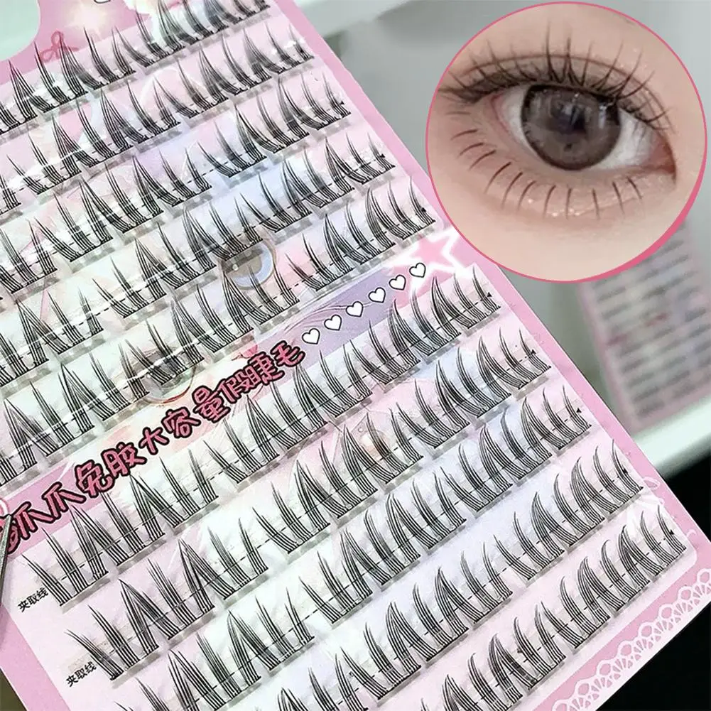 10-reihige Little Devil Manga Falsche Wimpernverlängerungen Natural C Curling Degrees Weiche Wispy Einzelwimpern für Anfänger Image
