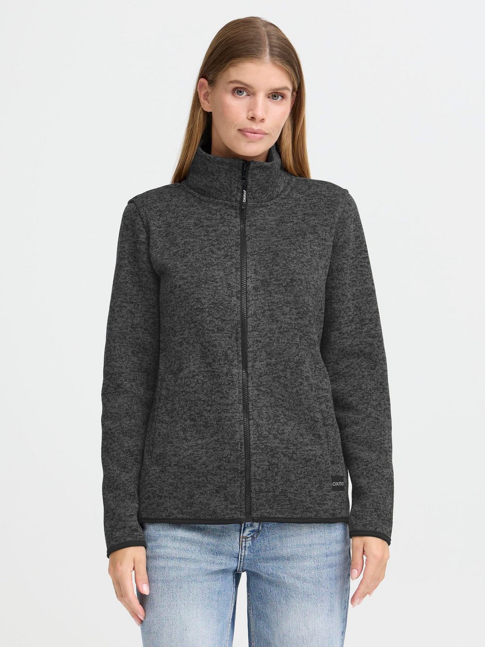OXMO Fleecejacke Damen grau, XS Image
