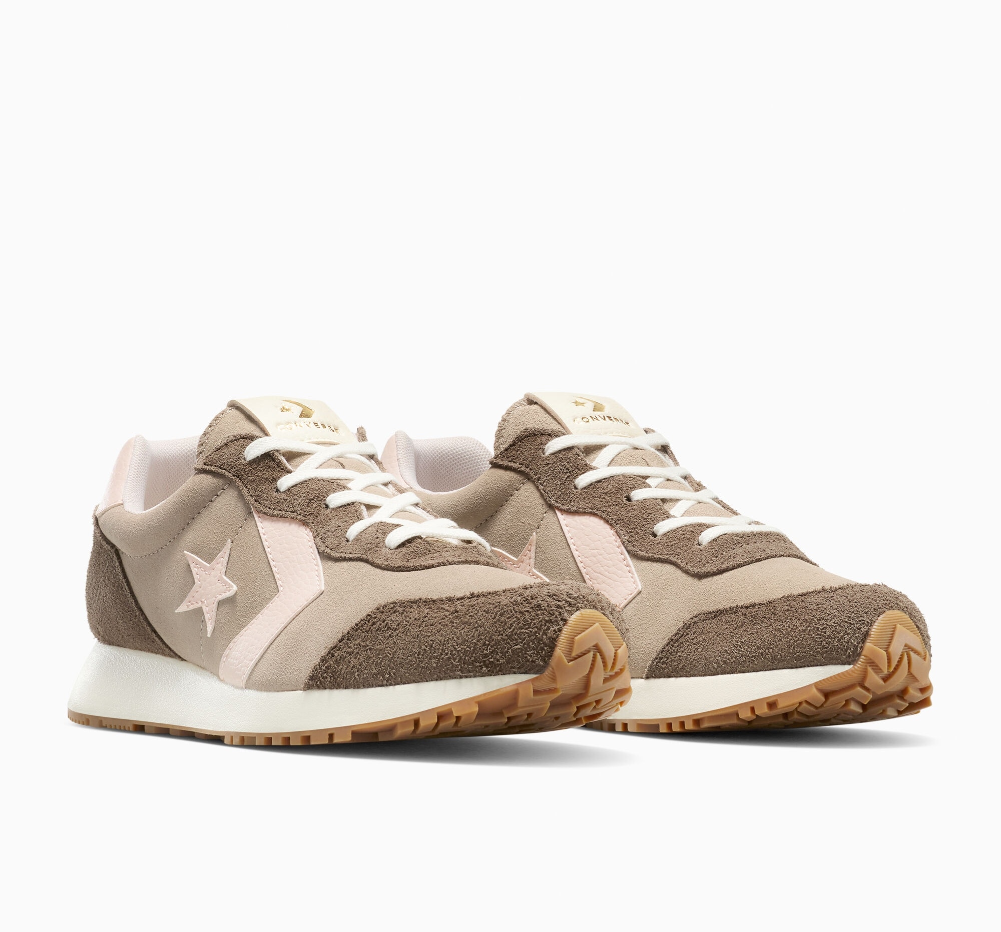 Sneaker CONVERSE "CONVERSE OMEGA TRAINER", Damen, Gr. 37,5, vintage cargo, shy flamingo, grounded, Textil, Schuhe Sneaker