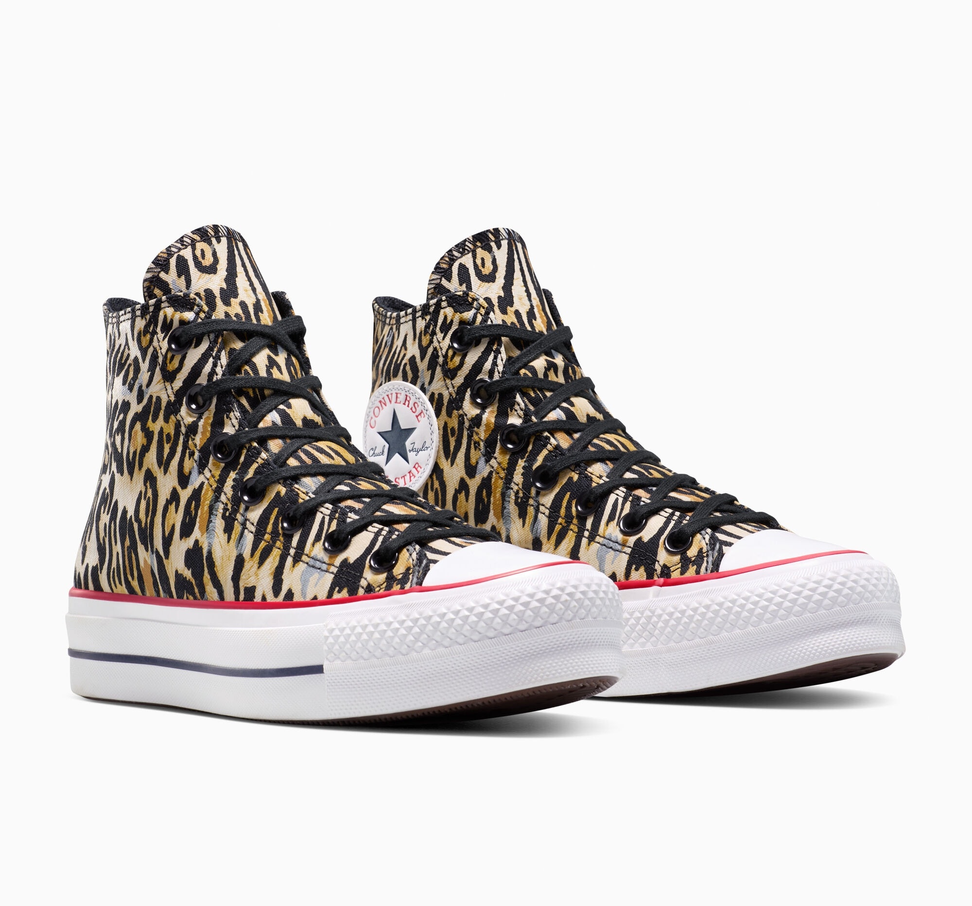 Sneaker CONVERSE "CHUCK TAYLOR ALL STAR LIFT", Gr. 38, schwarz, tan, weiß, Textil, Schuhe Image