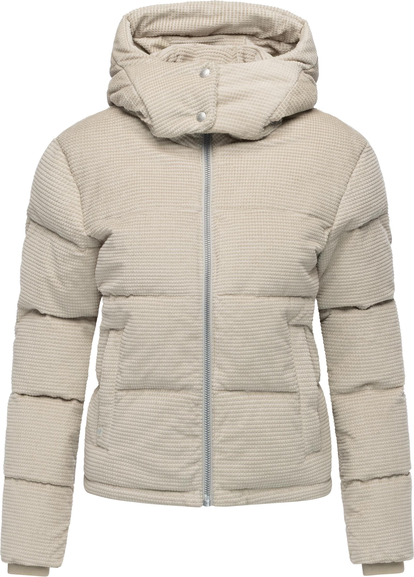 Steppjacke RAGWEAR "Roobie Cordy", Damen, Gr. M (38), hellgrau, Obermaterial: 100% Baumwolle, Innenfutter: 100% Polyester, Wattierung: 100% Polyester, gerade hüftlang, hoch geschlossener Ausschnitt, weit Rippstrickbündchen, Jacken, Wasserdichte... Image