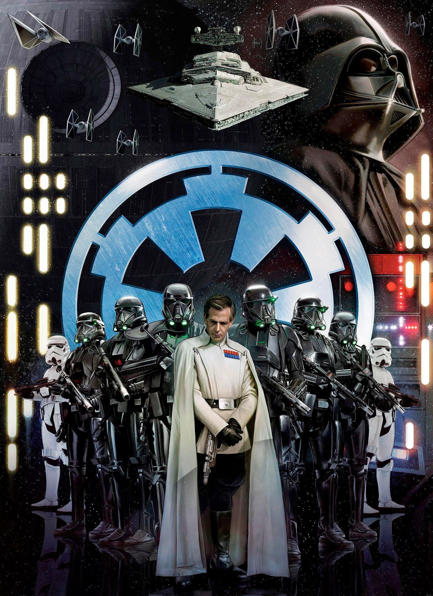 Vliestapete KOMAR "Digitaldruck Vlies - Star Wars Empire - Größe 200 x 275 cm", bunt, B:200 L:275, Vlies, Tapeten, Kinderzimmer Image