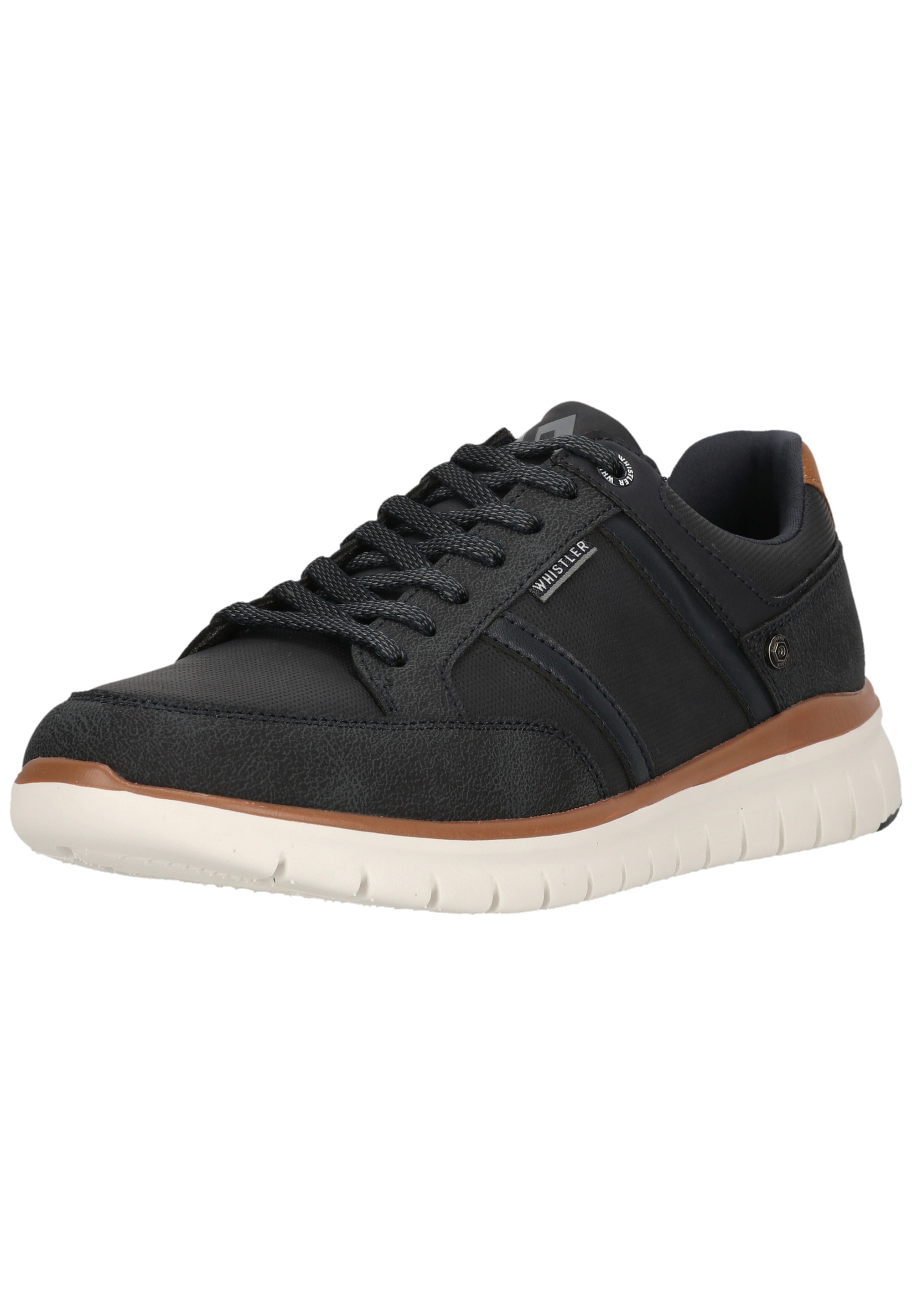Sneaker WHISTLER "Lewen", Herren, Gr. 43, schwarz, braun, Kunstfaser, Polyurethane, Schuhe Sneaker, atmungsaktiv