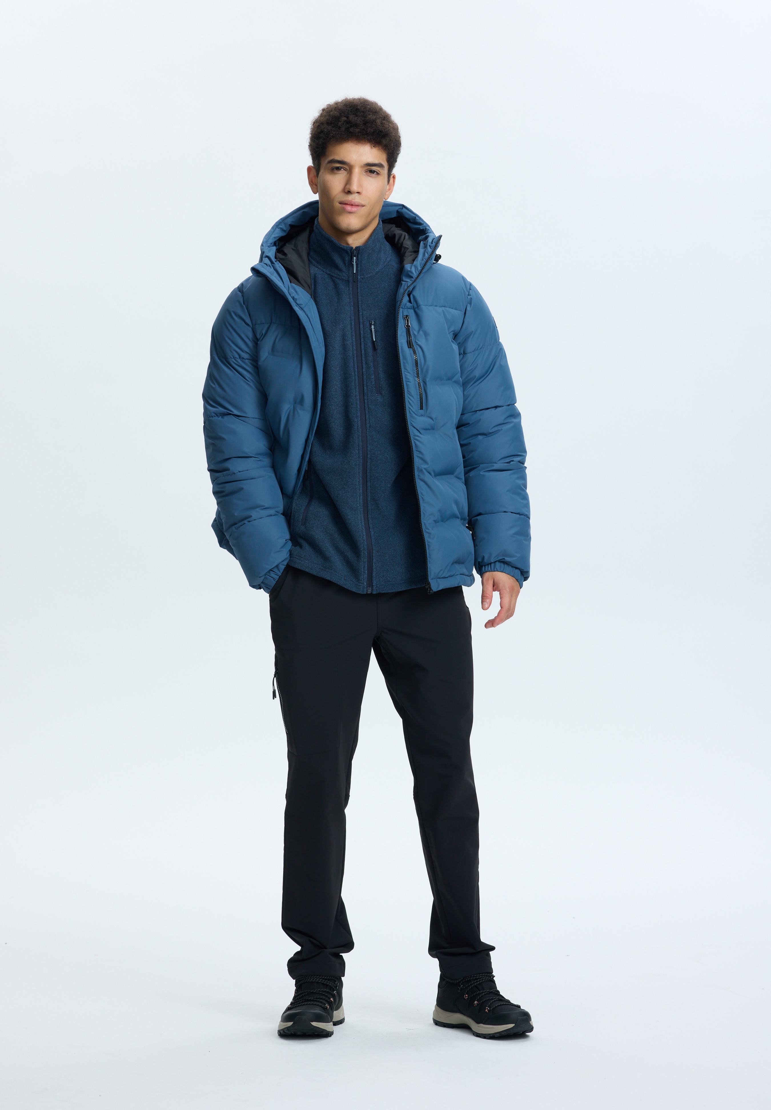Steppjacke ICEPEAK "ICEPEAK AMERI", Herren, Gr. 54, aqua, Obermaterial: 100% Polyester, Jacken Image