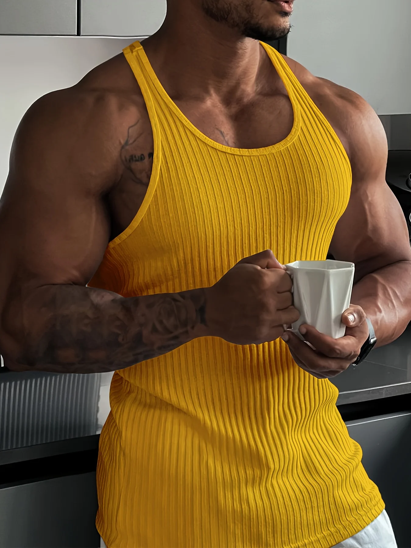 Summer sports fitness weight training quick dry breathable casual sleeveless vest