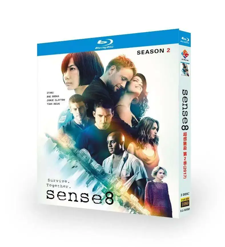 Sense8 Saison 2 (2017) Blu-ray BD 2 Disques Nouvel coffret scellé