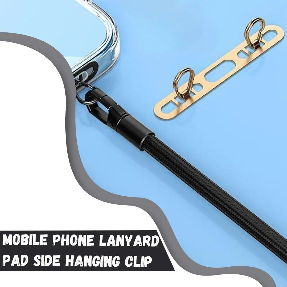 Ultra-thin Cellphone Lanyard Metal Phone Tether Tab Replacement Phone Hole Strap Buckle Phone Patch Lanyard Double Cell A3g3