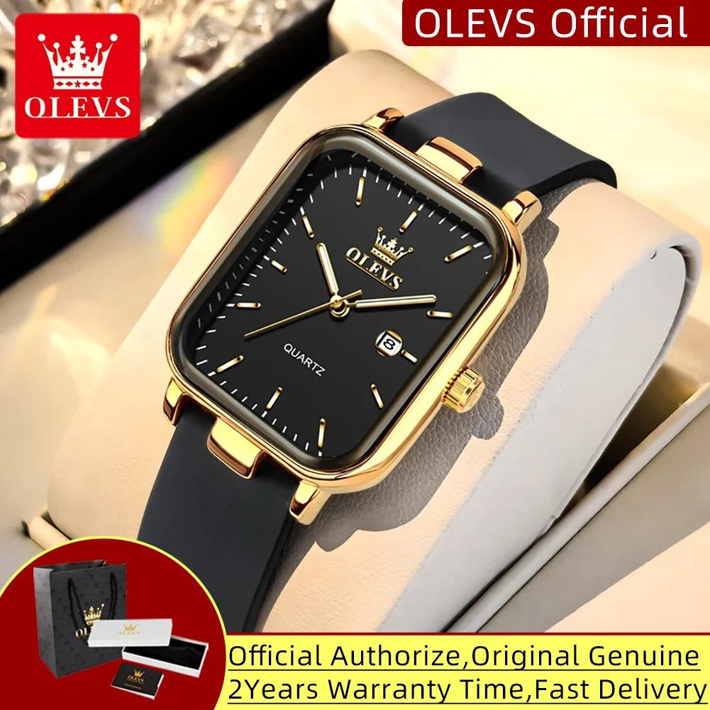 OLEVS 7089 montres à Quartz coffret cadeau montres pour femmes bracelet de mode bracelet étanche Date automatique Simple élégant dames montre
