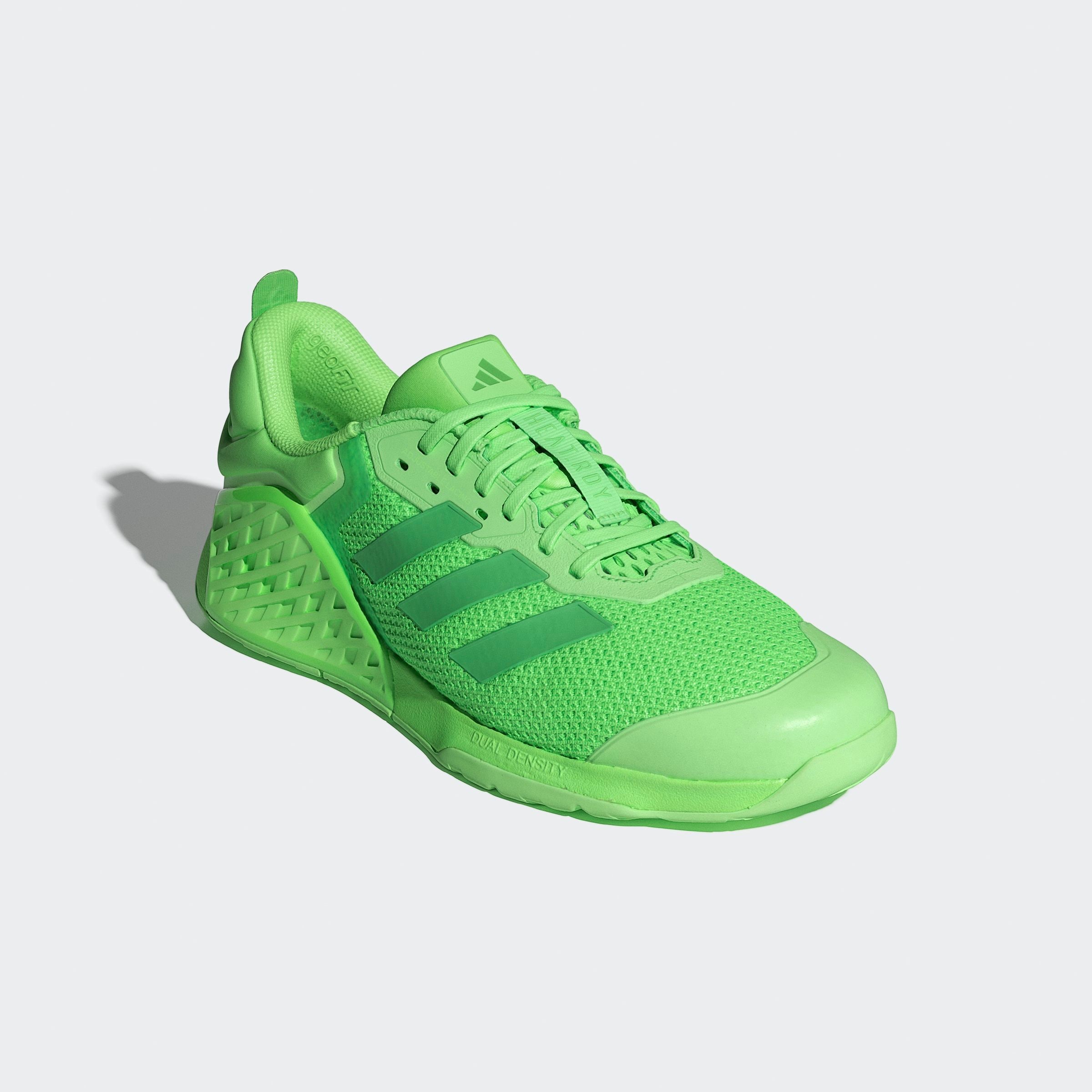 Trainingsschuh ADIDAS PERFORMANCE "DROPSET 3", Herren, Gr. 37, lime burst, semi solar lime, semi grün spark, Textil, Schuhe