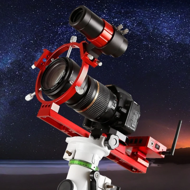 1 Set Rot Multifunktionale Kamera Fotografie Ständer Kombination Astronomisches Teleskop Äquatoriale Instrument Guide Star Image
