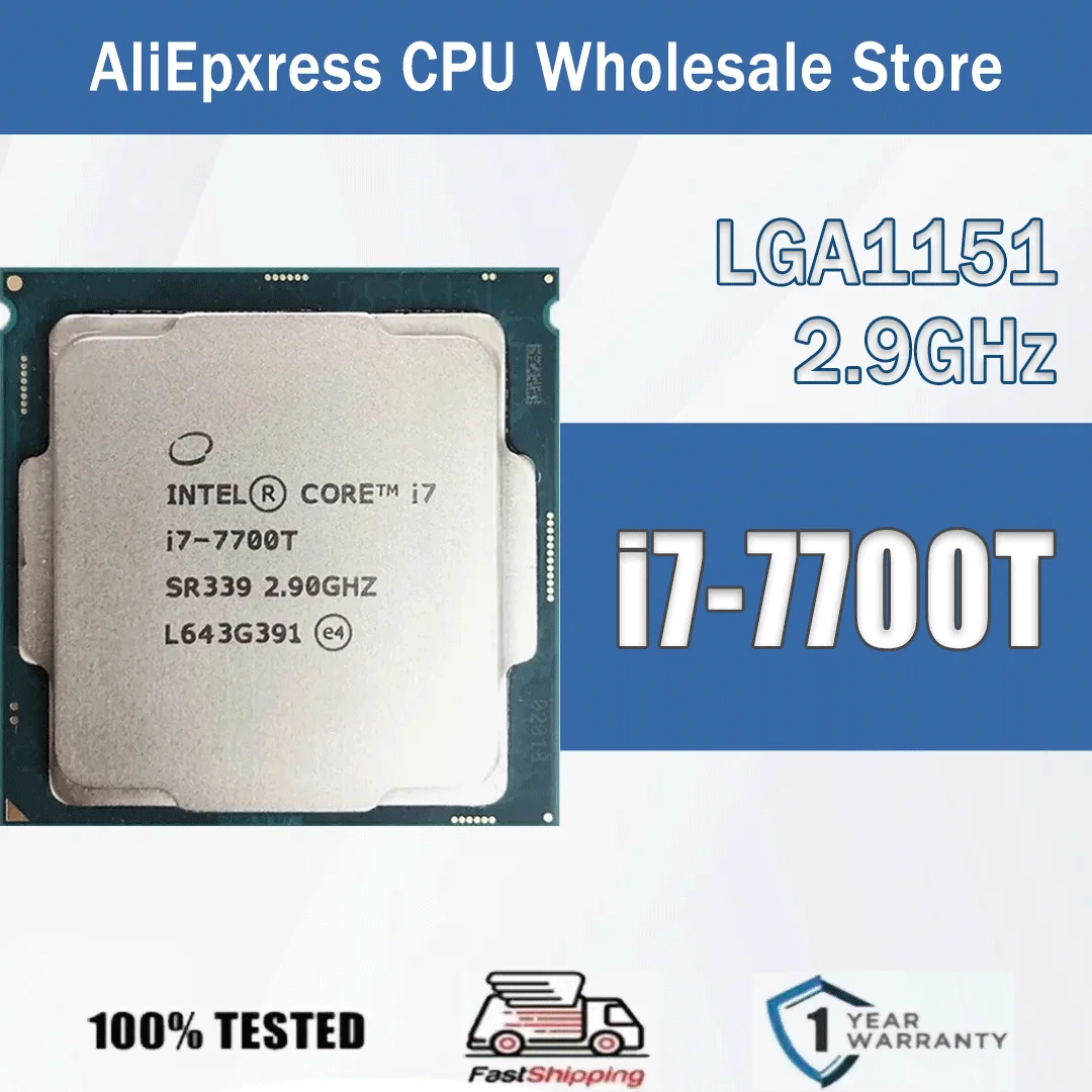 Intel Core I7-7700T 2,9 GHz 4 Kerne 8 Threads I7 7700T Computer CPU Prozessor Server LGA1151