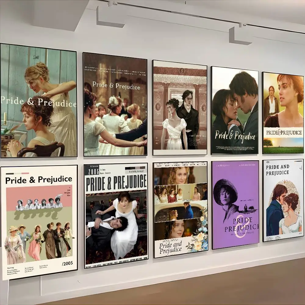 Film P-Pride and Prejudice Poster HD Kunst klebrige Wand wasserdicht Zuhause Wohnzimmer Schlafzimmer Bar ästhetische Dekoration
