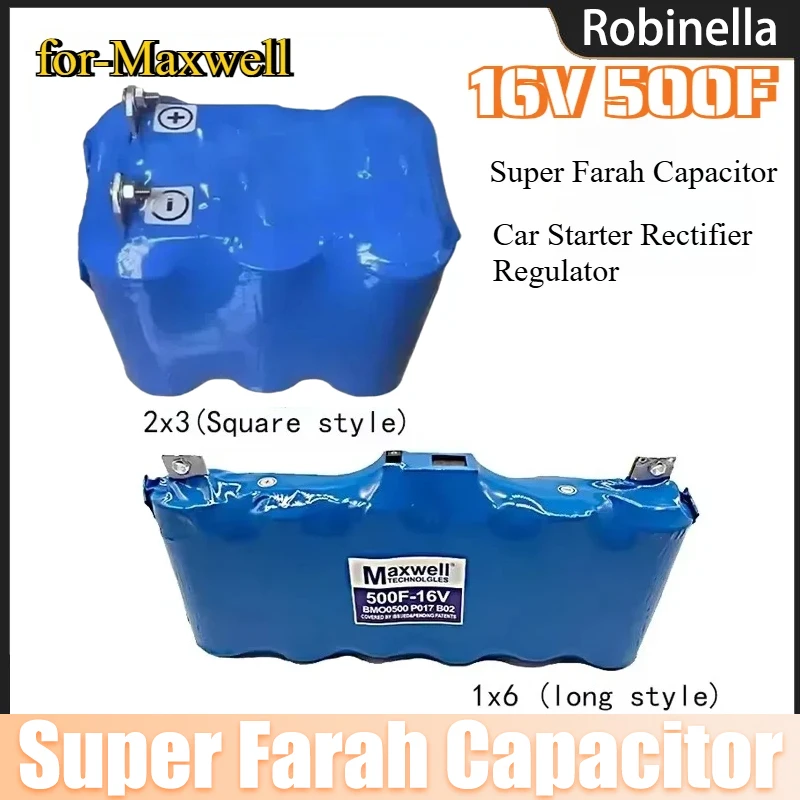 Für-Maxwell 16V 500F Super Farah Kondensator Auto Starter Gleichrichter Regler 2,7 V 3000F Audio Kondensator Notstrom versorgung Image