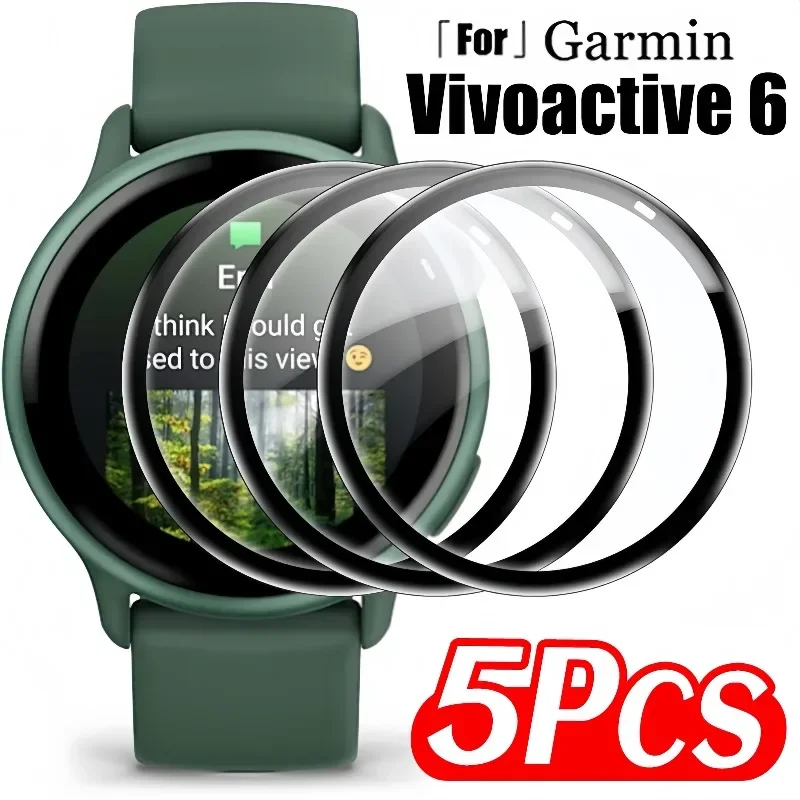 1-5PCS Für Garmin Vivoactive 6 Screen Protector 3D Abdeckung TPU Ultra HD Film Smartwatch Für Garmin Vivoactive 6 Schutz Film Image