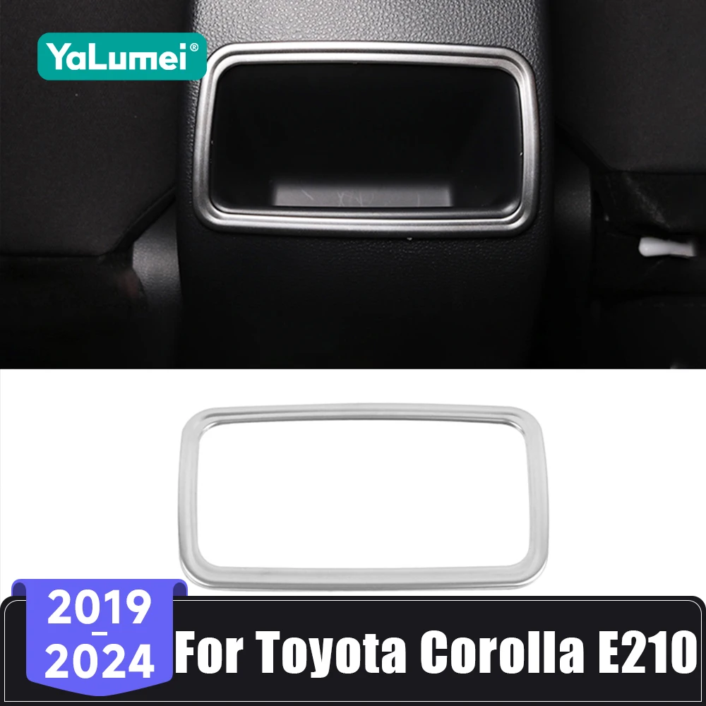 Für Toyota Corolla E210 Hybrid 2019 2020 2021 2022 2023 2024 Auto Hinten Armlehne Box Klimaanlage Vent Outlet rahmen Abdeckung Aufkleber Image