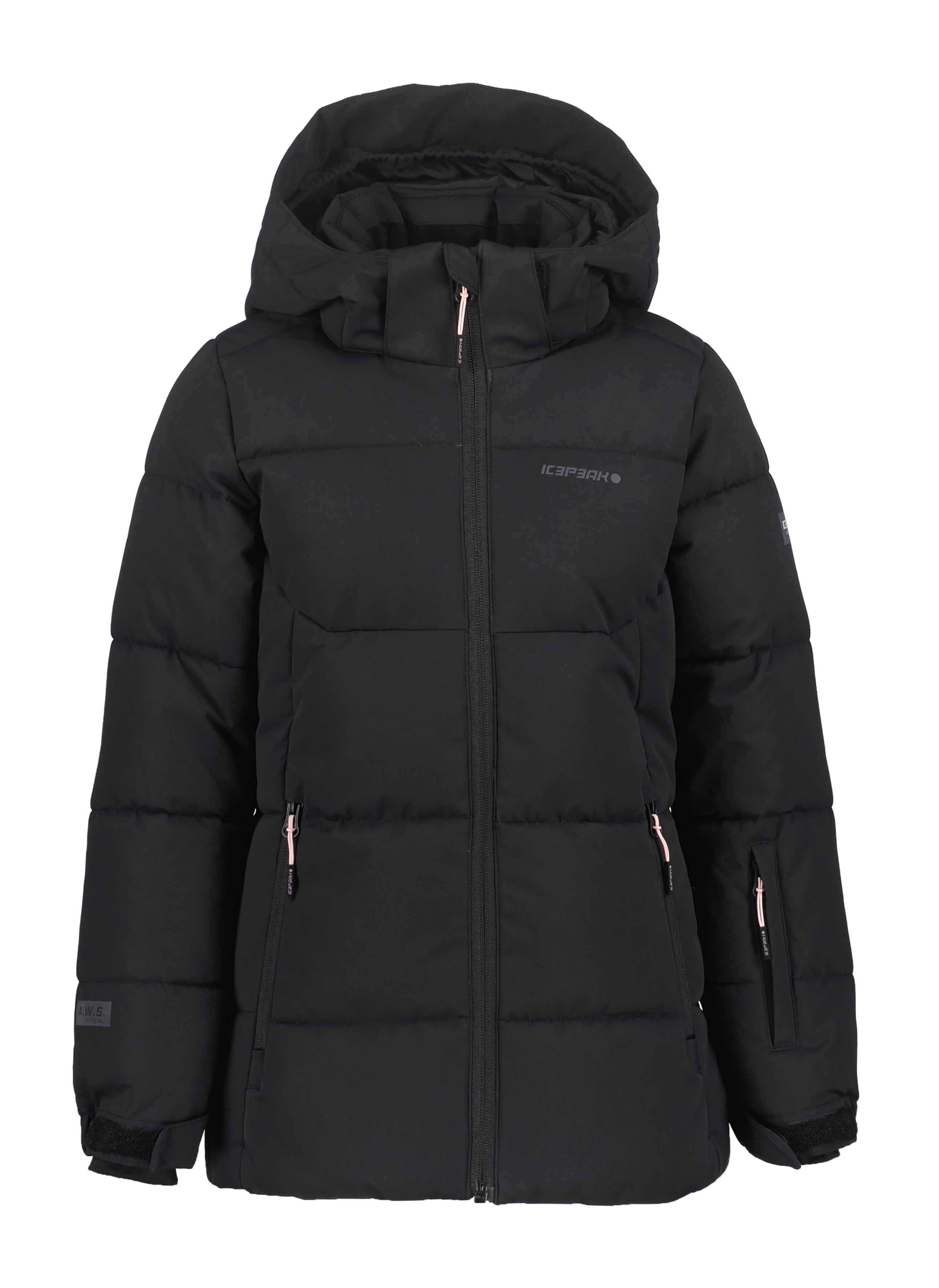 Skijacke ICEPEAK "ICEPEAK LORIS JR", Kinder, Gr. 152, basic schwarz, Obermaterial: 100% Polyester, Jacken Image