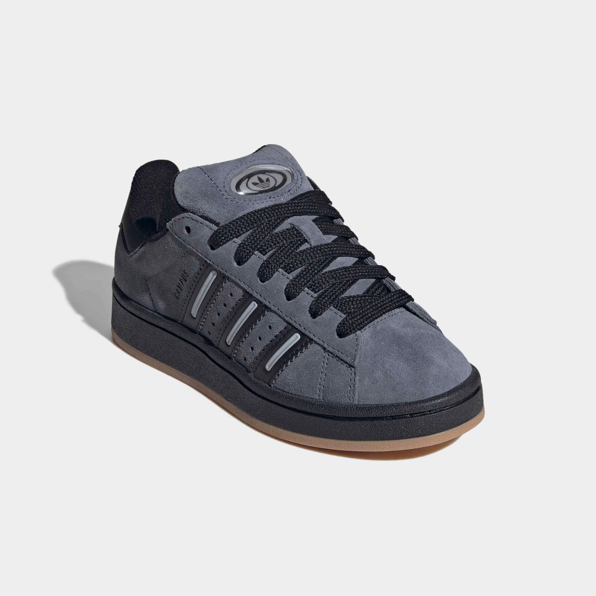 Sneaker ADIDAS ORIGINALS "CAMPUS 00S", Mädchen, Gr. 37, onix, core schwarz, halo silber, Leder, Synthetik, Schuhe Sneaker, für Kinder