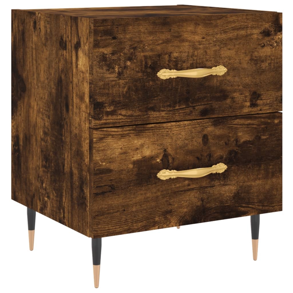 vidaXL Nachttisch Räuchereiche 40x35x47,5 cm Holzwerkstoff Image