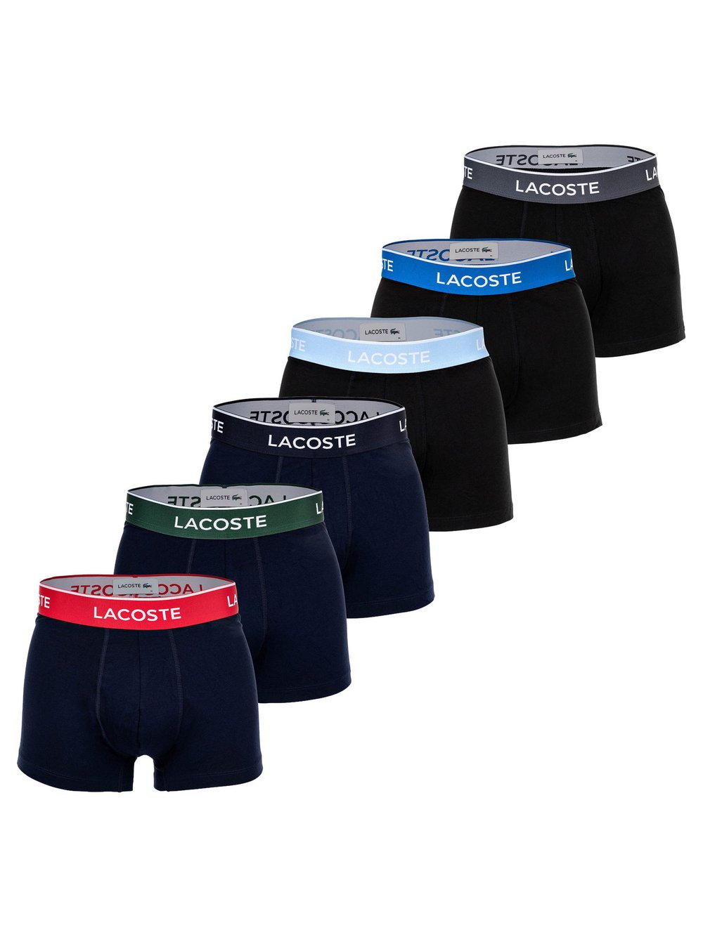 Lacoste Boxershort 6er Pack Herren mehrfarbig, S Image