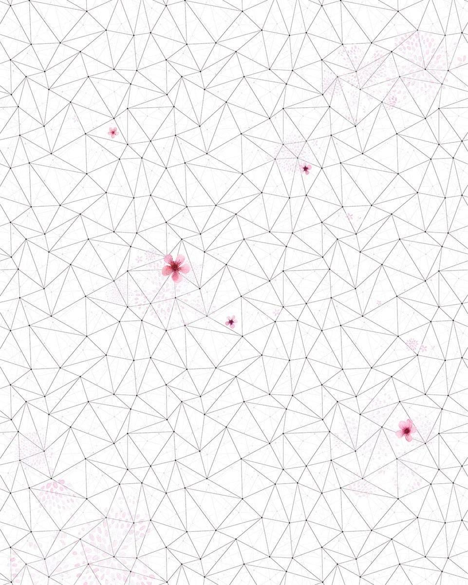 Vliestapete KOMAR "Digitaldruck Vlies - Cherry Blossom - Größe 200 x 250 cm", bunt, B:200m L:250m, Vlies, Tapeten, Wohnzimmer, Schlafzimmer Image