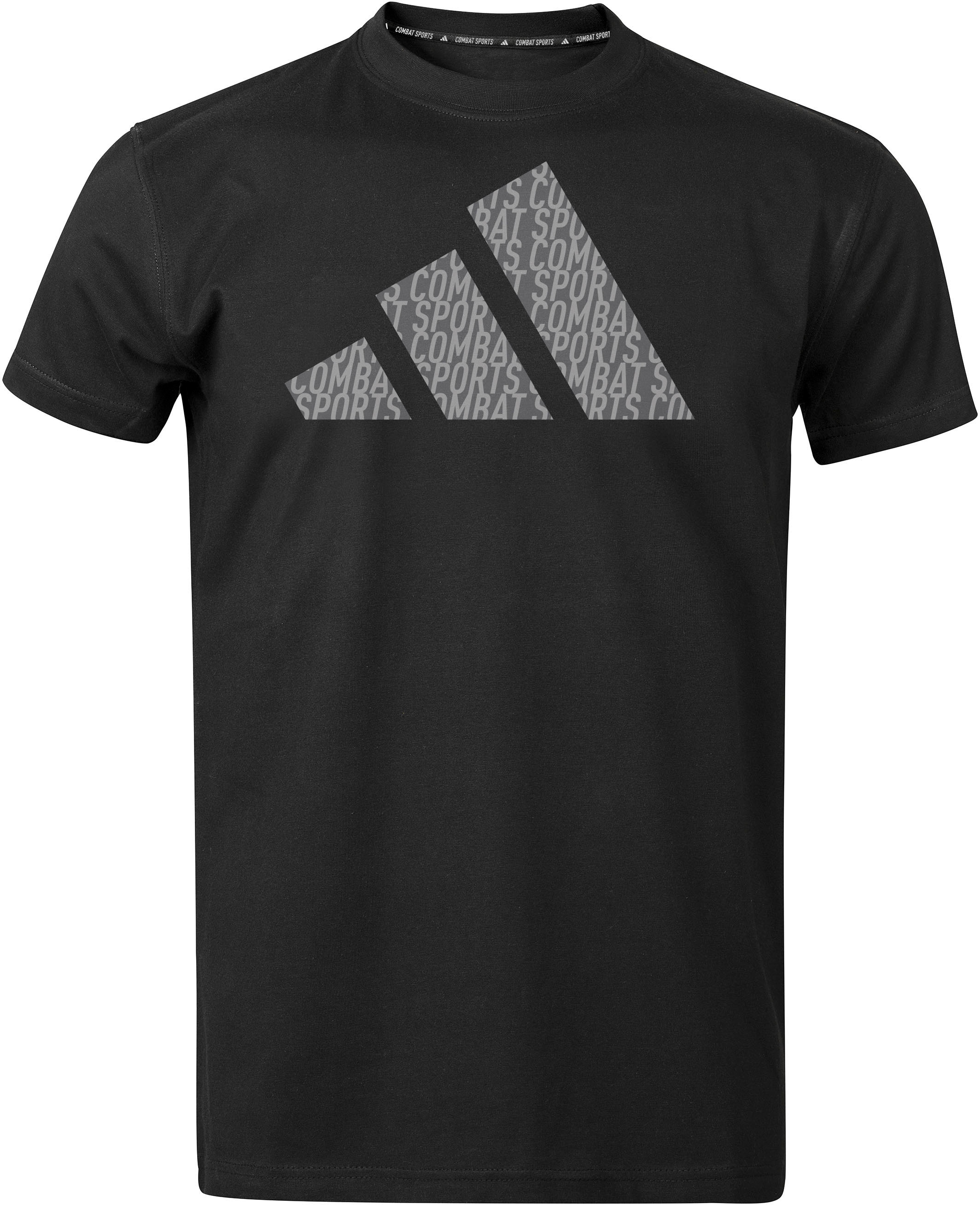 T-Shirt ADIDAS PERFORMANCE "Perfo Script Graphic Tee" Gr. S, schwarz (schwarz, grau), Shirts, Herren, S, Obermaterial: 100% Baumwolle Image